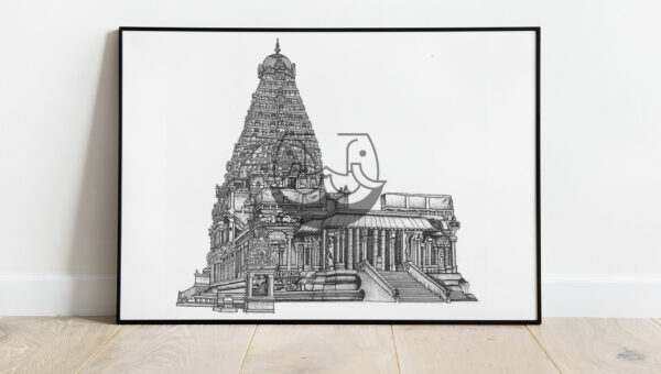 Brihadeeshwarar Temple mockup