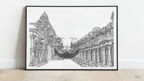 Kailasanathar Temple, Kanchipuram mockup