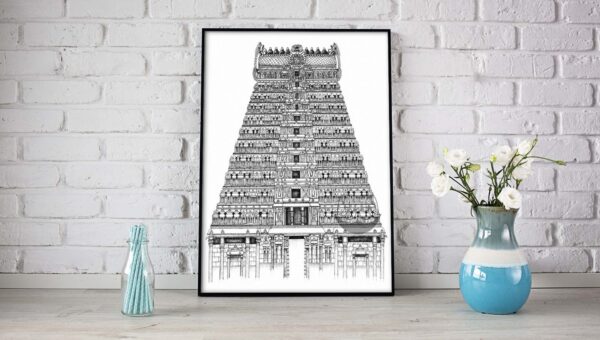 Srivilliputhur Temple mockup