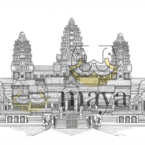 Angkor Wat Pen & Ink